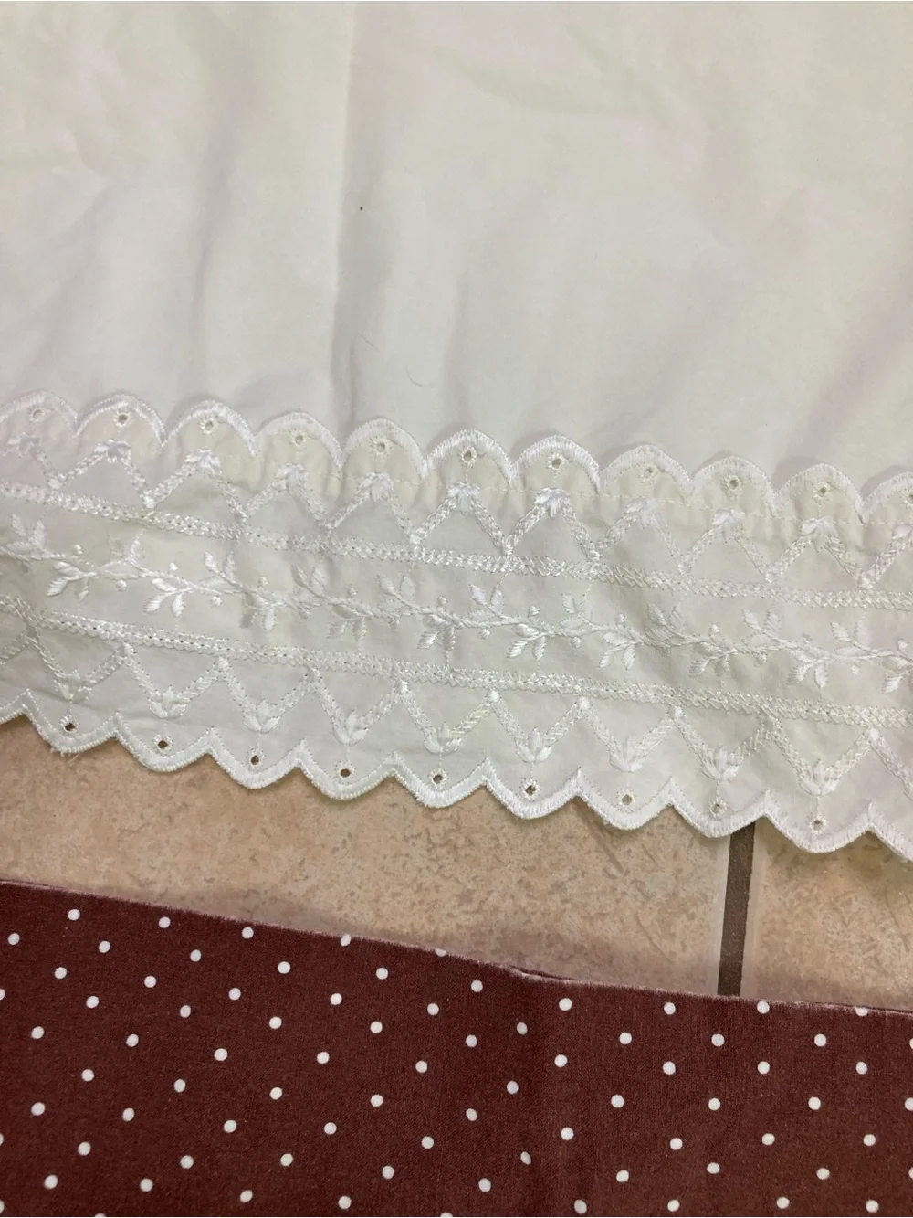Home Bedding Pillowcase Set - White, Floral, and Coffee Brown  3 Pillowcases